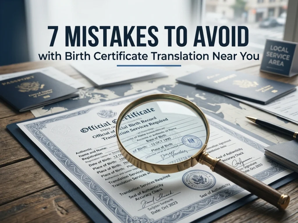 7 Mistakes to Avoid with Birth Certificate Translation Near You